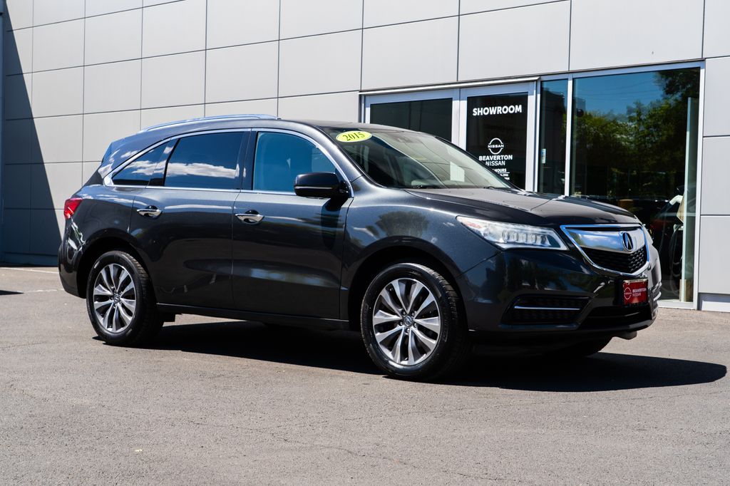 Crystal Black Pearl 2015 Acura MDX SUV / Crossover All-Wheel Drive 6-Speed Automatic