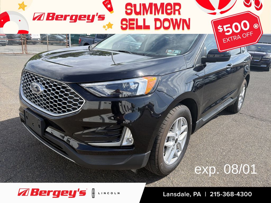 Black Metallic 2024 Ford Edge SUV / Crossover All-Wheel Drive 8-Speed Automatic