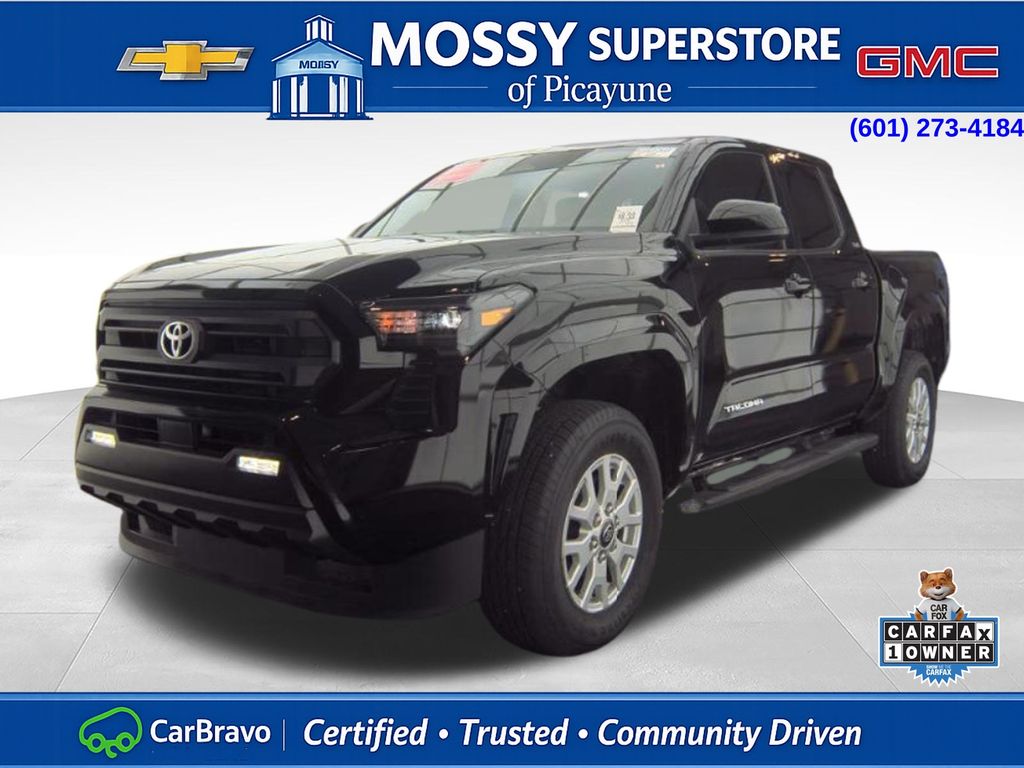 Black 2025 Toyota Tacoma SR5 Double Cab RWD Pickup Truck 4X2 8-Speed Automatic