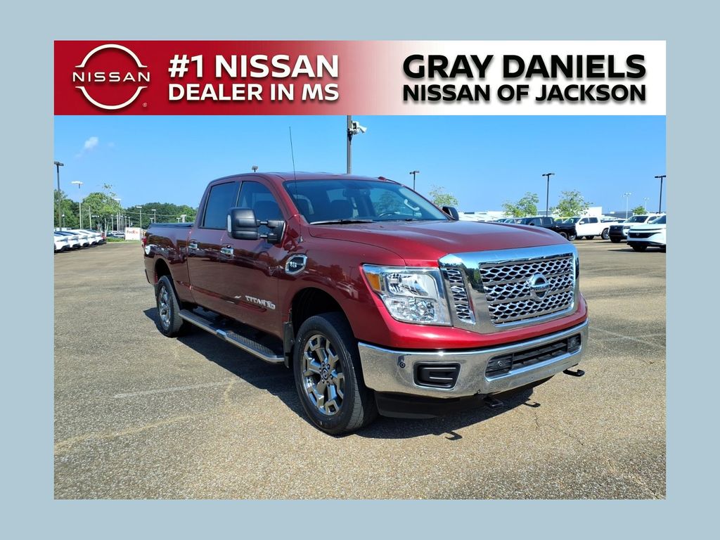 Cayenne Red 2018 Nissan Titan Pickup Truck 7-Speed Automatic