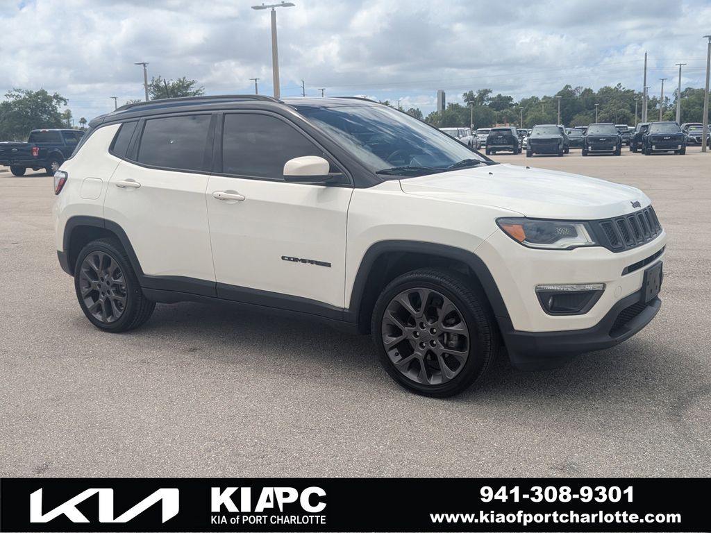 White Clearcoat 2020 Jeep Compass High Altitude 4WD SUV / Crossover Four-Wheel Drive 9-Speed Automatic