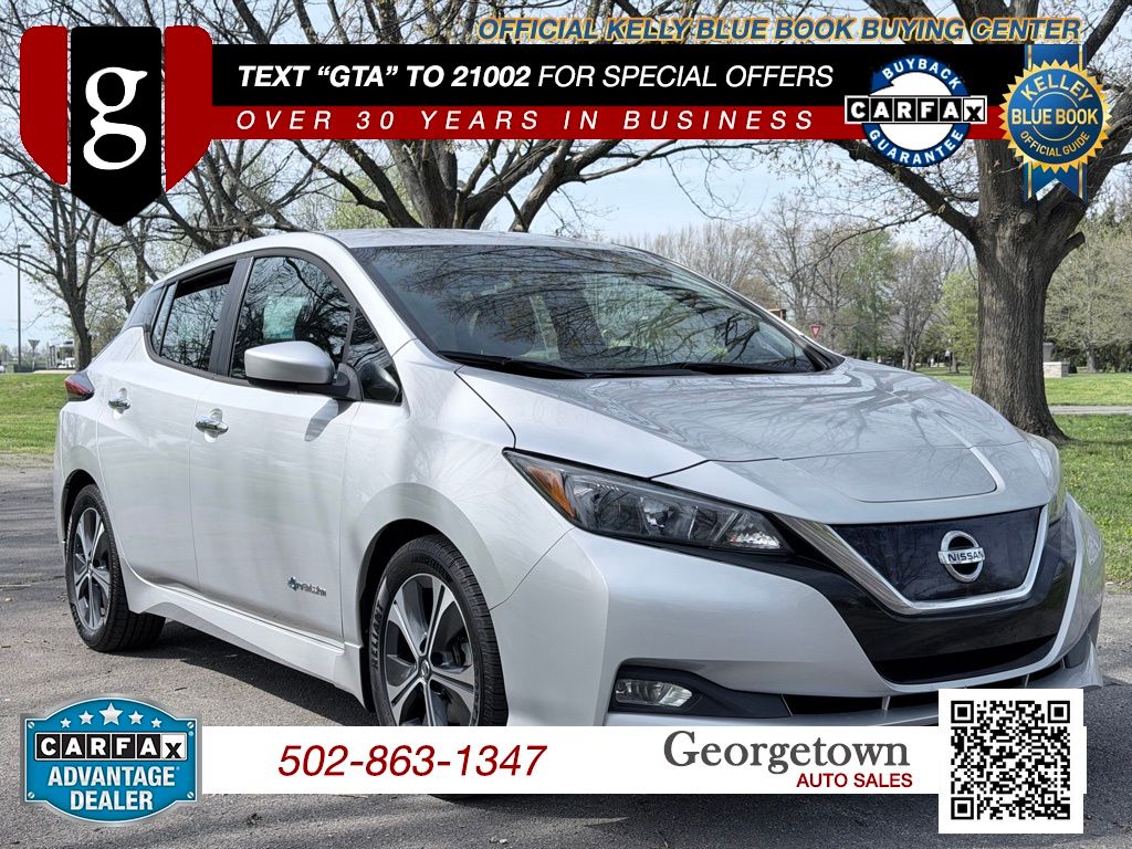 Brilliant Silver 2018 Nissan LEAF SV Hatchback Front-Wheel Drive Automatic