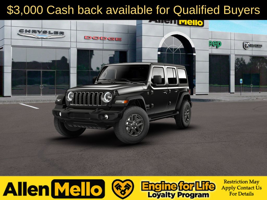 Black Clearcoat 2026 Jeep Wrangler SUV / Crossover Four-Wheel Drive 8-Speed Automatic