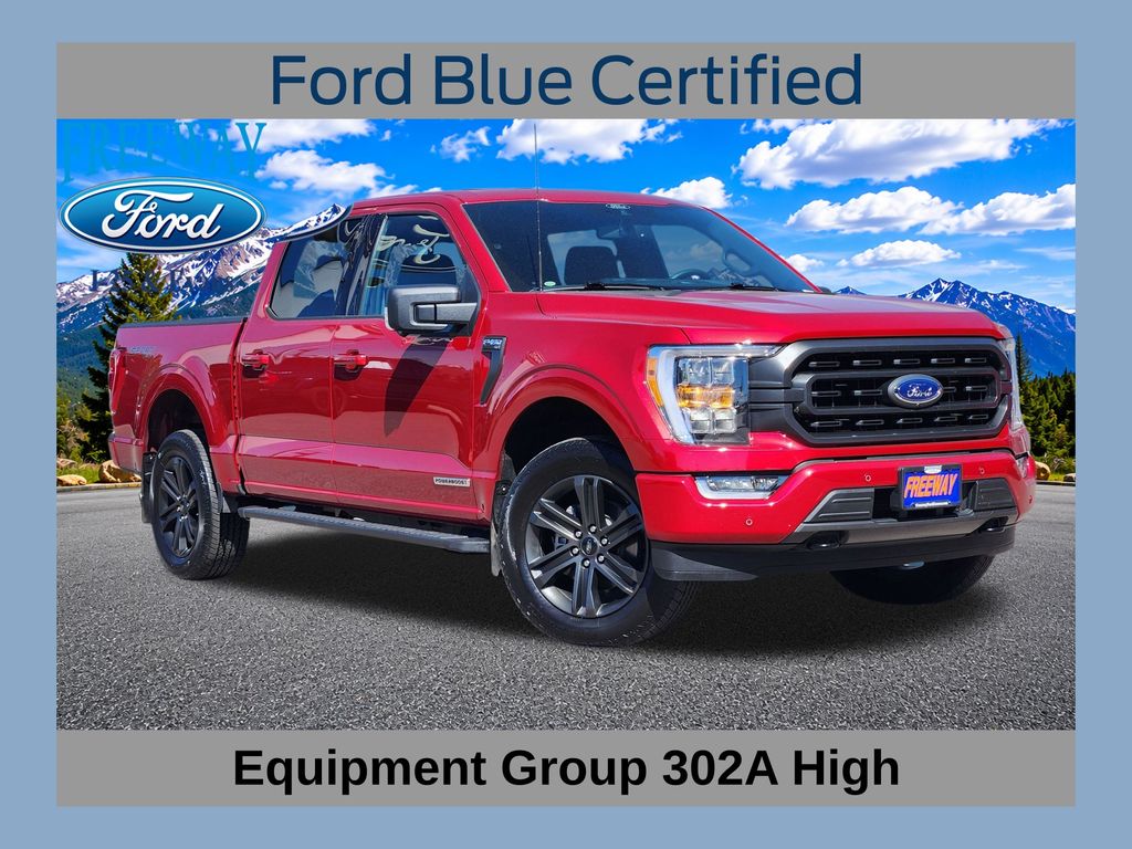 Rapid Red Metallic Tinted Clearcoat 2021 Ford F-150 Pickup Truck Four-Wheel Drive Automatic