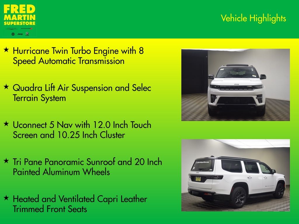 new 2026 Jeep Grand Wagoneer car, priced at $73,559