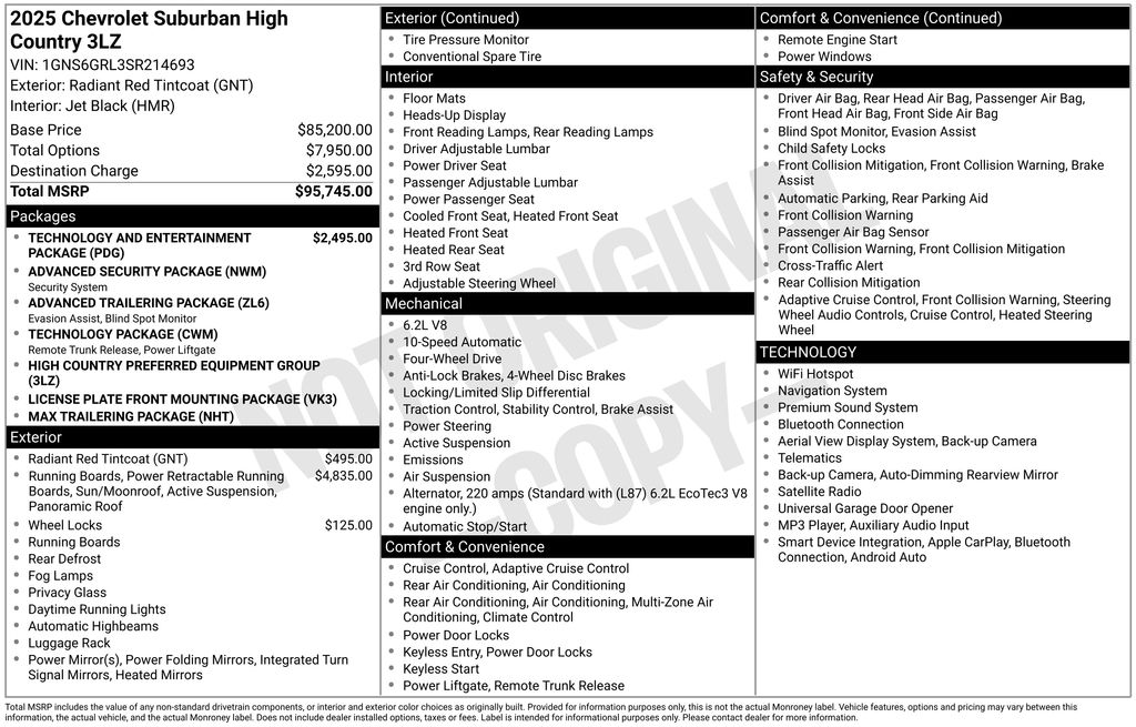 Used 2025 Chevrolet Suburban SUV