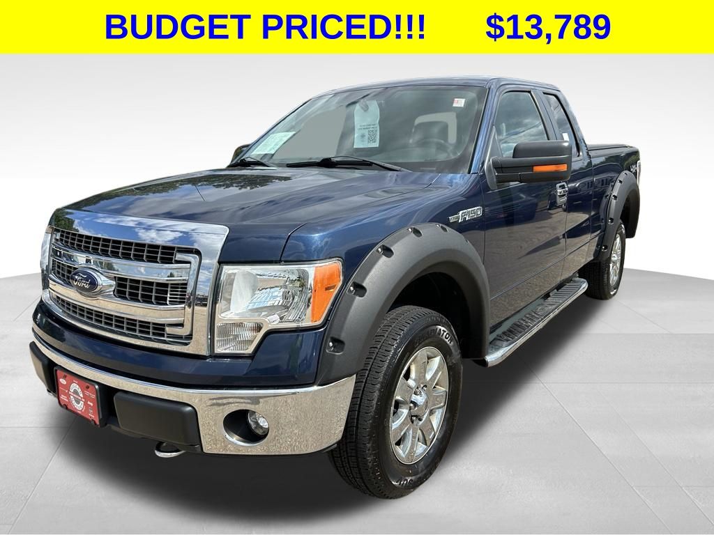 Blue 2014 Ford F-150 Pickup Truck Four-Wheel Drive 6-Speed Automatic