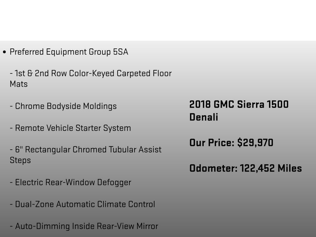 2018 GMC Sierra 1500 Denali Black at Klick Lewis Buick Chevrolet