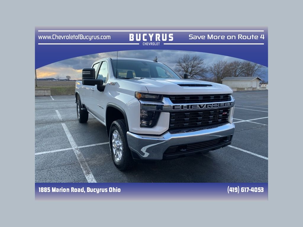 Summit White 2023 Chevrolet Silverado 2500HD LT Crew Cab 4WD Pickup Truck Four-Wheel Drive Automatic