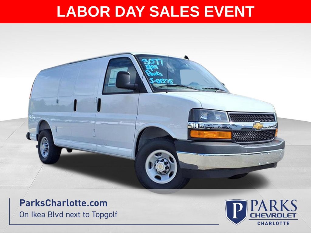 Summit White 2026 Chevrolet Express Cargo Van Rear-Wheel Drive 
