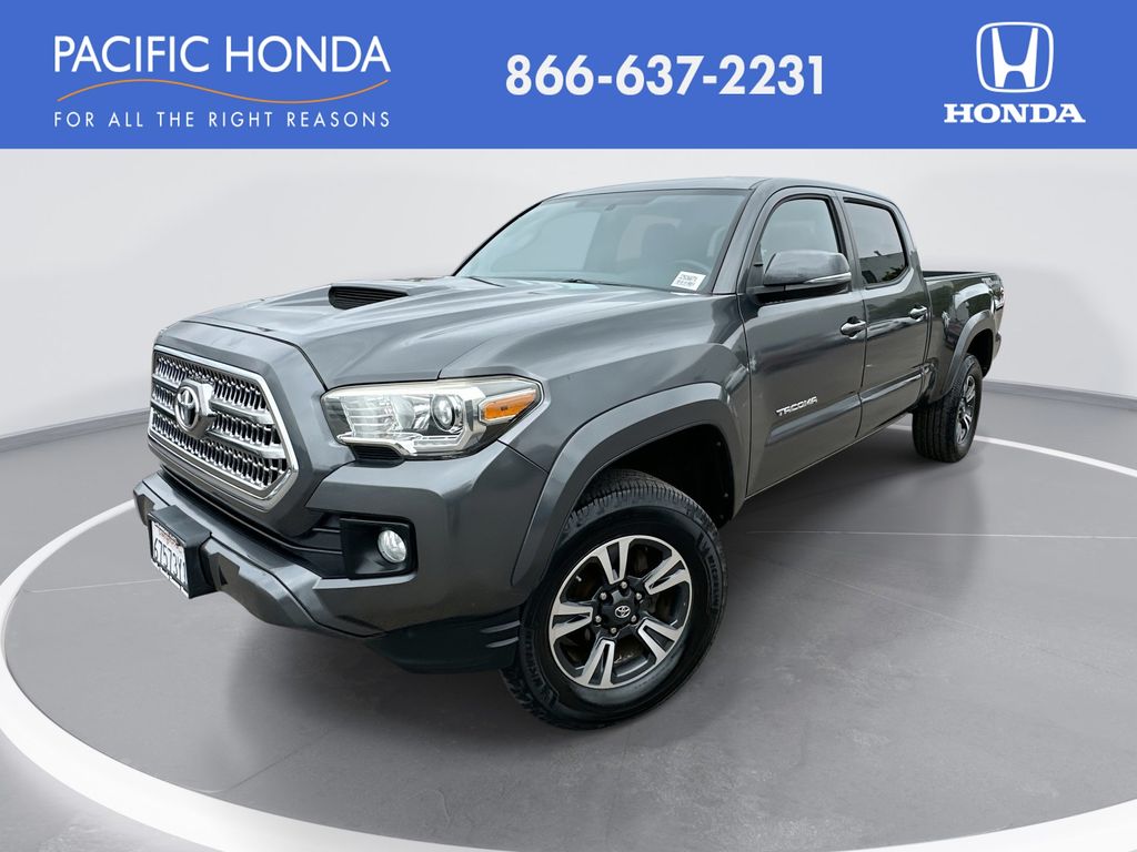 Magnetic Gray Metallic 2016 Toyota Tacoma Double Cab V6 TRD Sport Pickup Truck 4X2 6-Speed Automatic