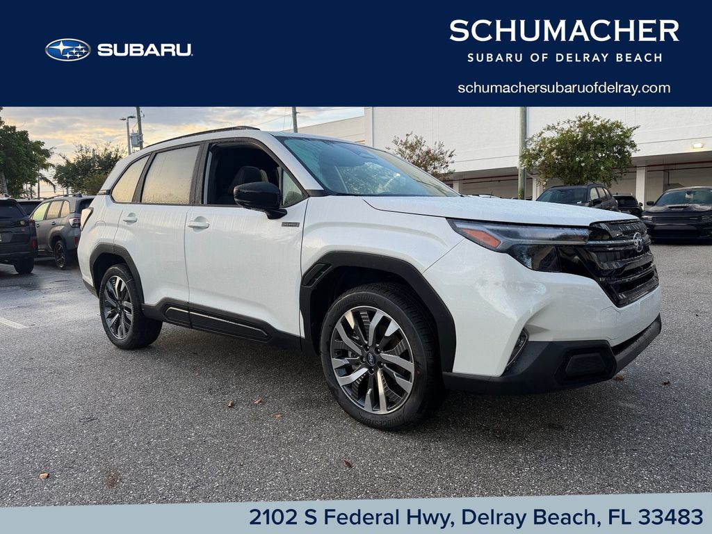 Crystal White 2026 Subaru Forester Hybrid SUV / Crossover All-Wheel Drive Continuously Variable Transmission