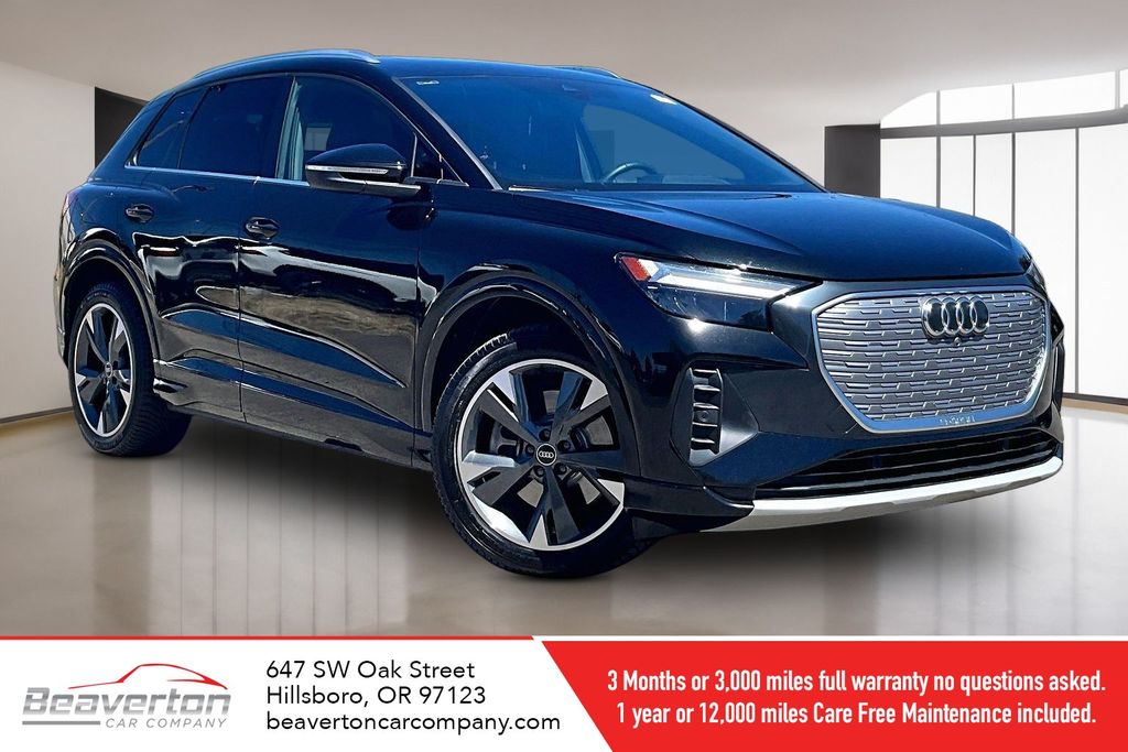 Mythos Black Metallic 2022 Audi Q4 e-tron SUV / Crossover All-Wheel Drive Automatic