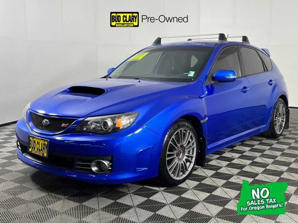 WR Blue Pearl 2009 Subaru Impreza WRX STI AWD with Silver BBS Wagon All-Wheel Drive 6-Speed Manual