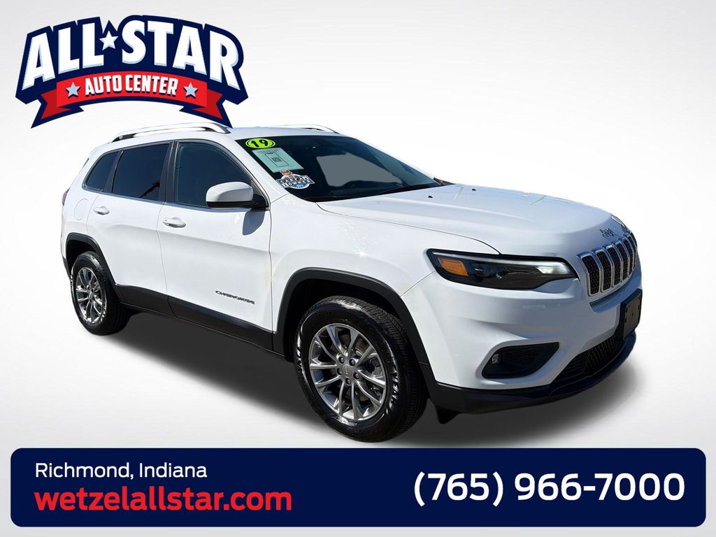 Bright White Clearcoat 2019 Jeep Cherokee SUV / Crossover Four-Wheel Drive 9-Speed Automatic