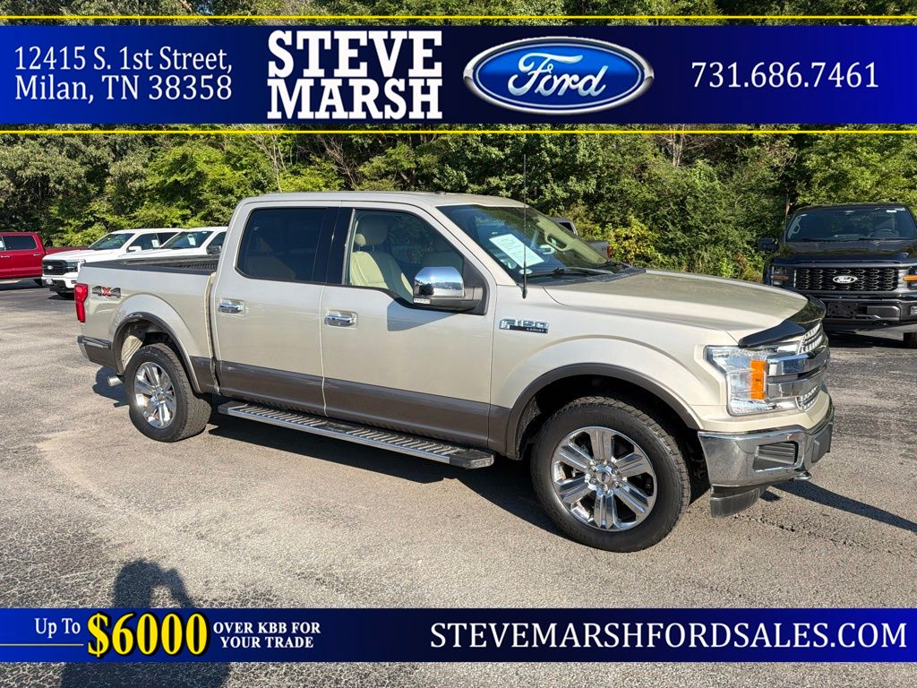 White Gold 2018 Ford F-150 Pickup Truck Four-Wheel Drive Automatic