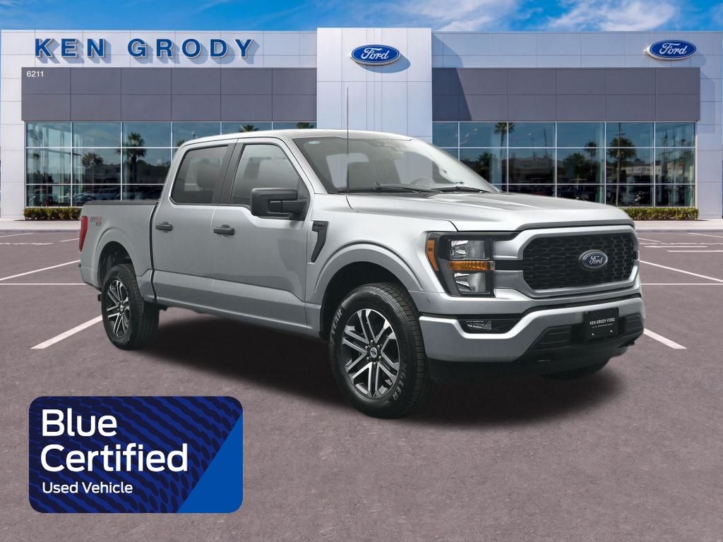 Iconic Silver Metallic 2023 Ford F-150 Pickup Truck Four-Wheel Drive Automatic