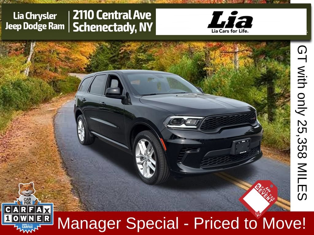DB Black Crystal Clearcoat 2025 Dodge Durango SUV / Crossover All-Wheel Drive 8-Speed Automatic