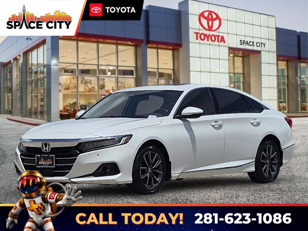 Platinum White Pearl 2021 Honda Accord Sedan Front-Wheel Drive Continuously Variable Transmission