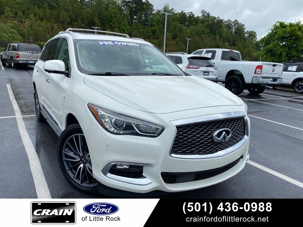 Majestic White 2019 INFINITI QX60 Luxe FWD SUV / Crossover Front-Wheel Drive Continuously Variable Transmission