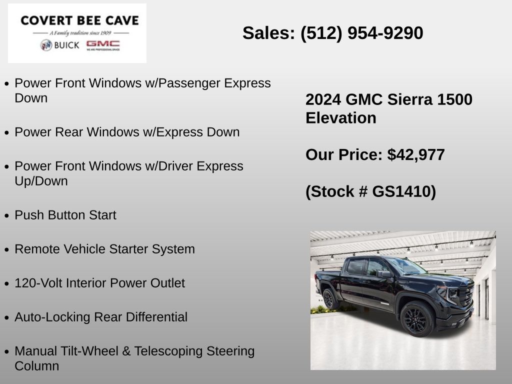 Used Car 2024 Gmc Sierra 1500  Elevation For Sale Under $50,000 In Austin, Texas