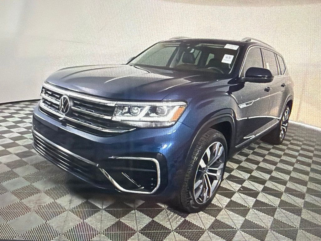 Blue 2022 Volkswagen Atlas SUV / Crossover All-Wheel Drive 8-Speed Automatic