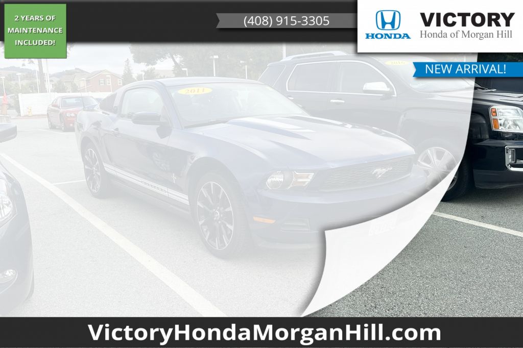 Kona Blue Metallic 2011 Ford Mustang V6 Coupe RWD Coupe Rear-Wheel Drive 6-Speed Manual