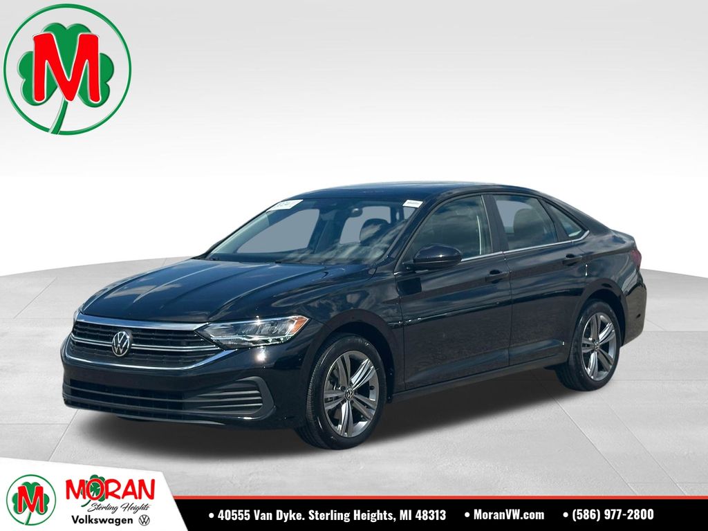 Deep Black 2024 Volkswagen Jetta Sedan Front-Wheel Drive 8-Speed Automatic