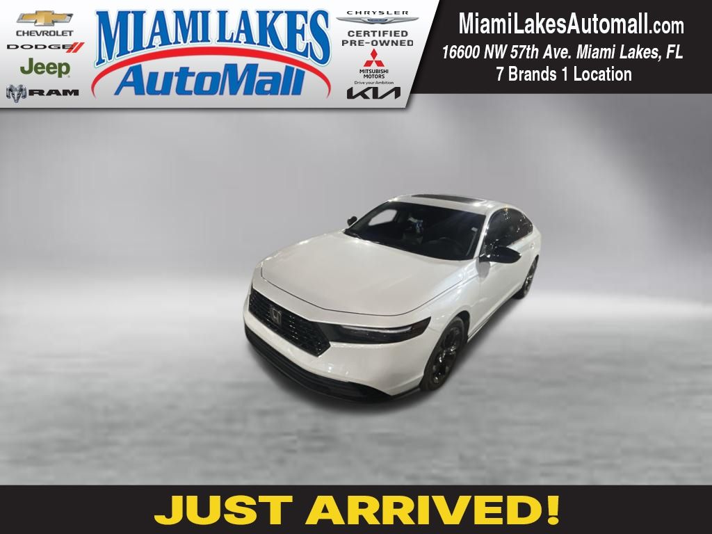 White 2025 Honda Accord Sedan Front-Wheel Drive Continuously Variable Transmission