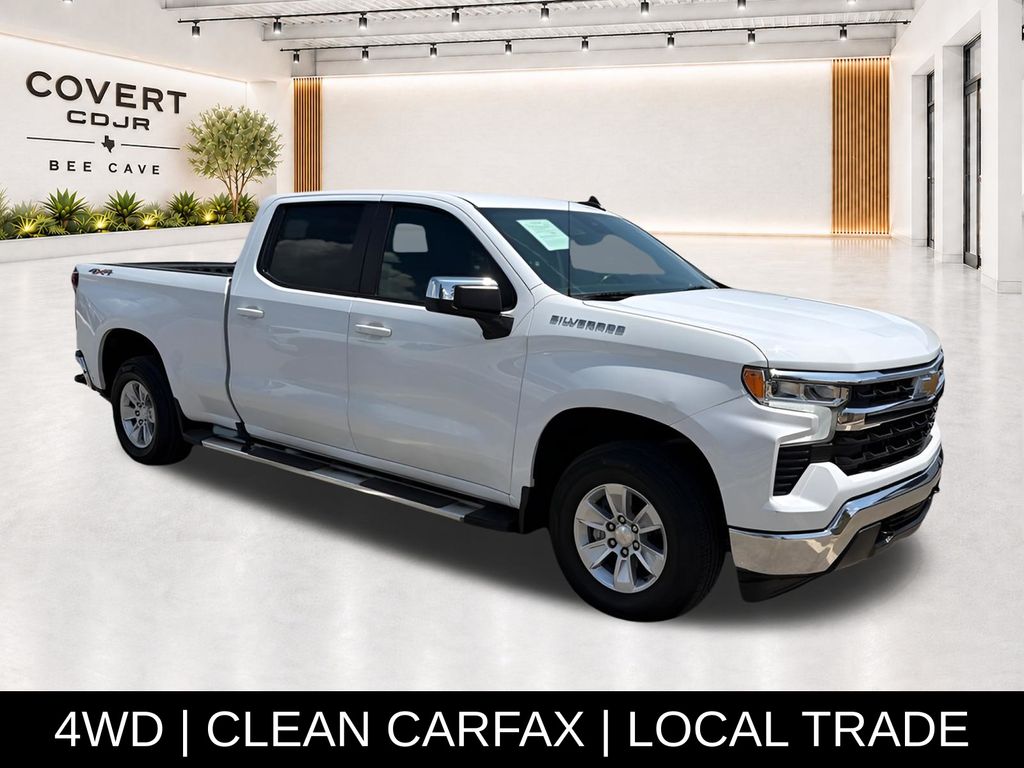 Summit White 2024 Chevrolet Silverado 1500 Pickup Truck Four-Wheel Drive 8-Speed Automatic