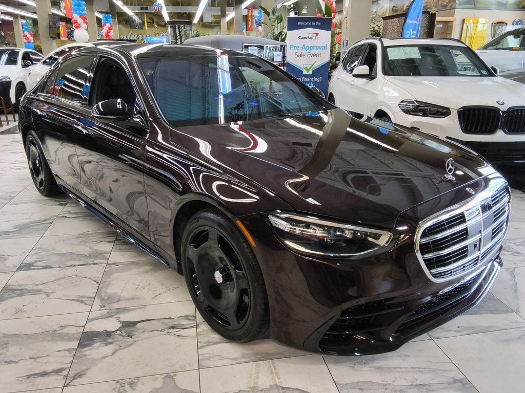 Rubellite Red Metallic 2021 Mercedes-Benz S-Class S 580 Sedan 4MATIC Sedan All-Wheel Drive 9-Speed Automatic