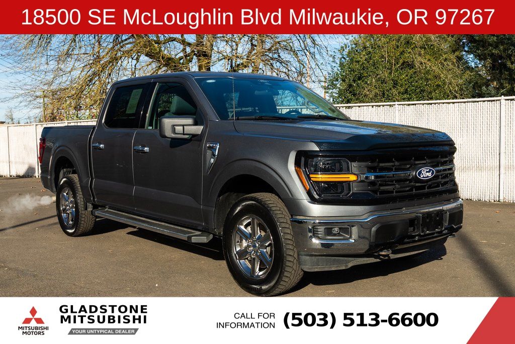 Gray 2025 Ford F-150 Pickup Truck Four-Wheel Drive Automatic