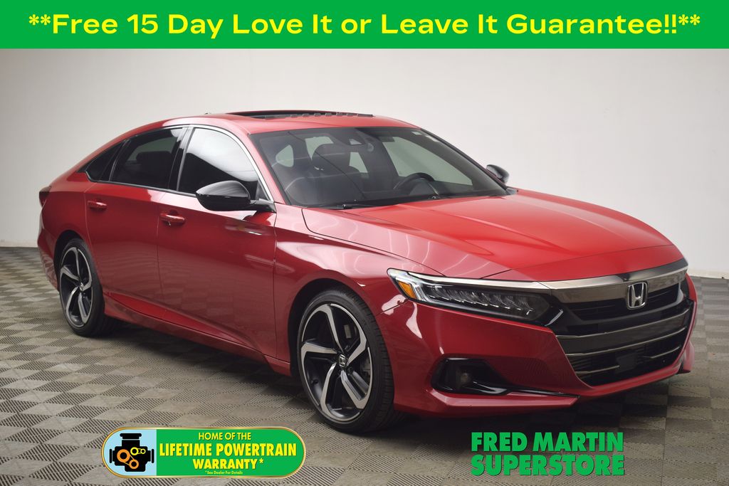 Radiant Red Metallic 2022 Honda Accord Sport FWD Sedan Front-Wheel Drive Automatic