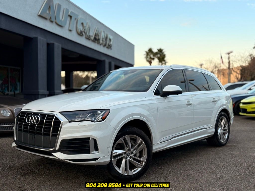 Carrara White 2020 Audi Q7 SUV / Crossover All-Wheel Drive 8-Speed Automatic