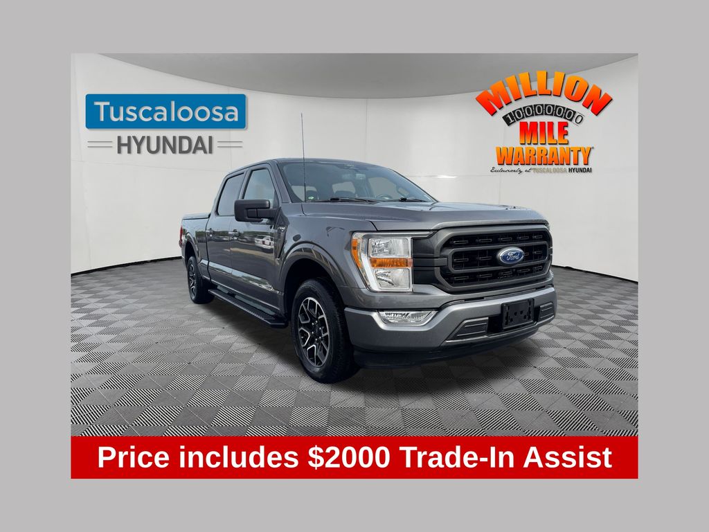 Gray Metallic 2022 Ford F-150 XLT SuperCrew RWD Pickup Truck 4X2 Automatic