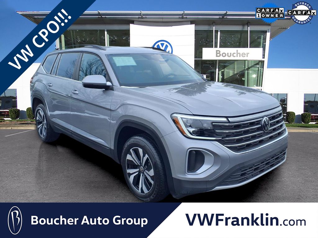 Silver Mist Metallic 2024 Volkswagen Atlas SE 4Motion AWD SUV / Crossover All-Wheel Drive 8-Speed Automatic