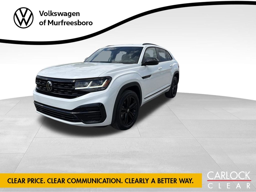 Opal White Pearl 2023 Volkswagen Atlas Cross Sport SUV / Crossover All-Wheel Drive 8-Speed Automatic