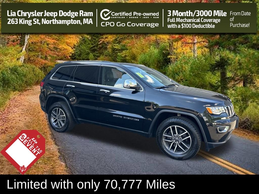Diamond Black Crystal Pearlcoat 2020 Jeep Grand Cherokee SUV / Crossover Four-Wheel Drive 8-Speed Automatic