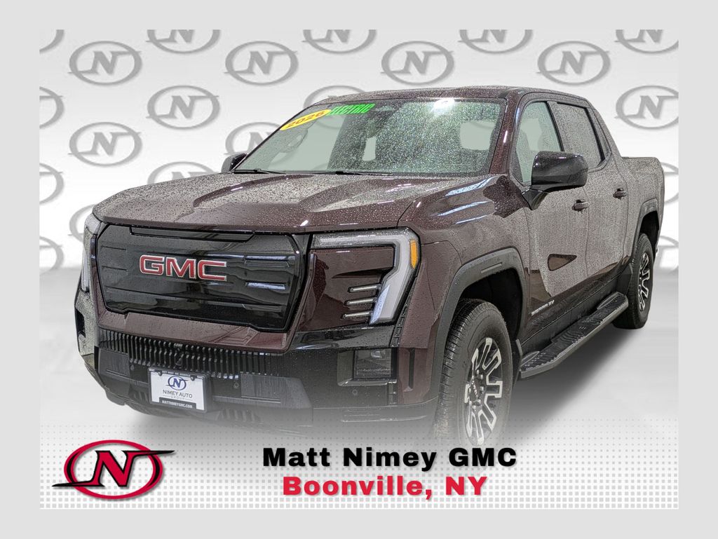 Dark Ember Metallic 2026 GMC Sierra EV Elevation Crew Cab (Extended Range) e4WD Pickup Truck All-Wheel Drive 1-Speed Automatic