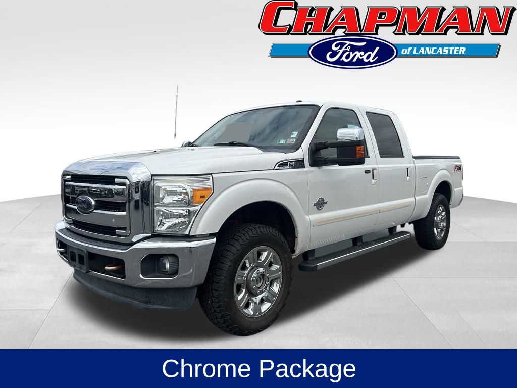 White Platinum Clearcoat Metallic 2016 Ford F-250 Super Duty Pickup Truck Four-Wheel Drive 6-Speed Automatic Overdrive