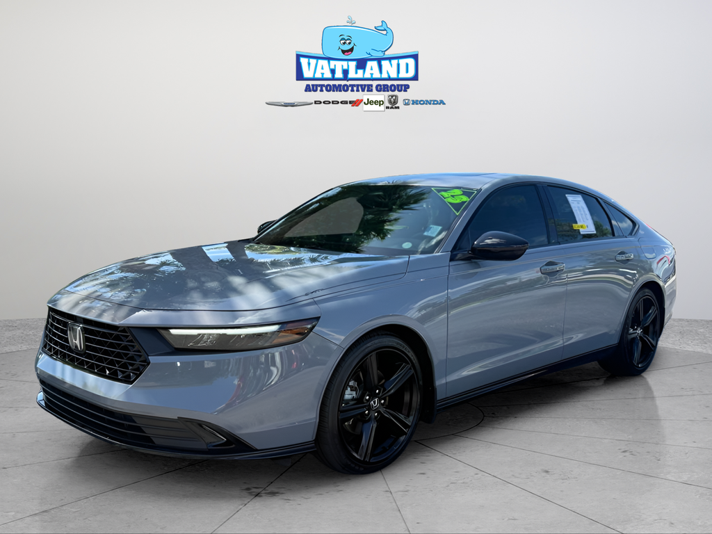 Urban Gray Pearl 2023 Honda Accord Hybrid Sport-L FWD Sedan Front-Wheel Drive Continuously Variable Transmission