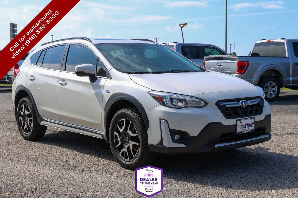 Crystal White Pearl 2021 Subaru Crosstrek Hybrid AWD SUV / Crossover All-Wheel Drive Continuously Variable Transmission