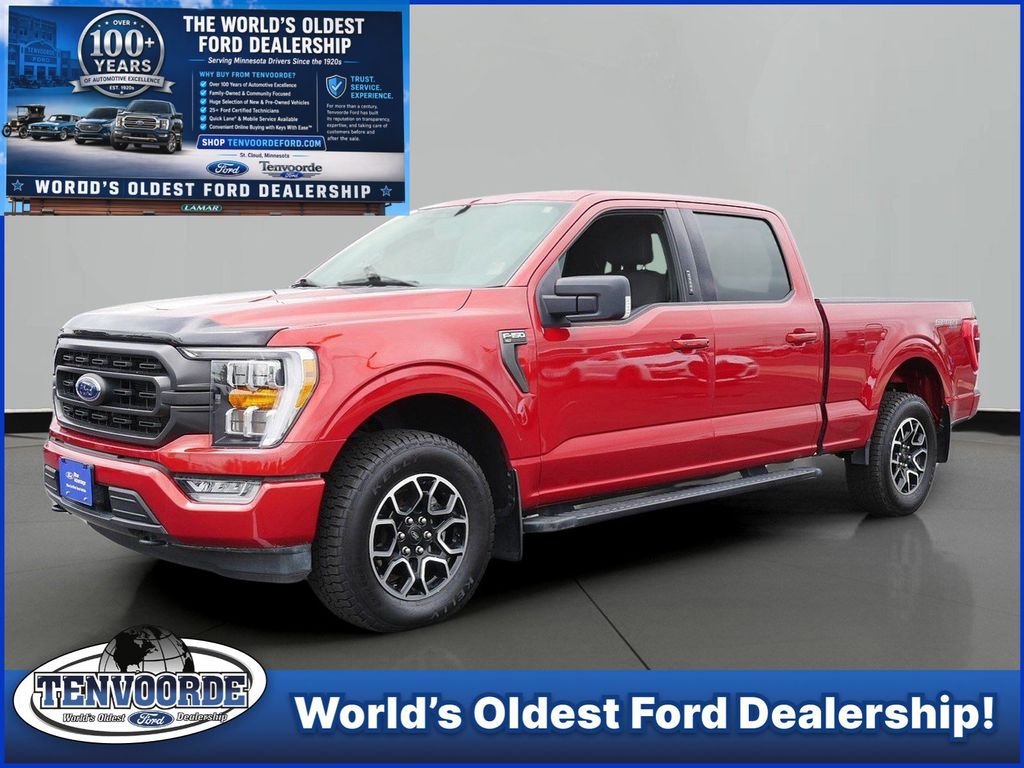 Hot Pepper Red Metallic Tinted Clearcoat 2023 Ford F-150 Pickup Truck Four-Wheel Drive Automatic