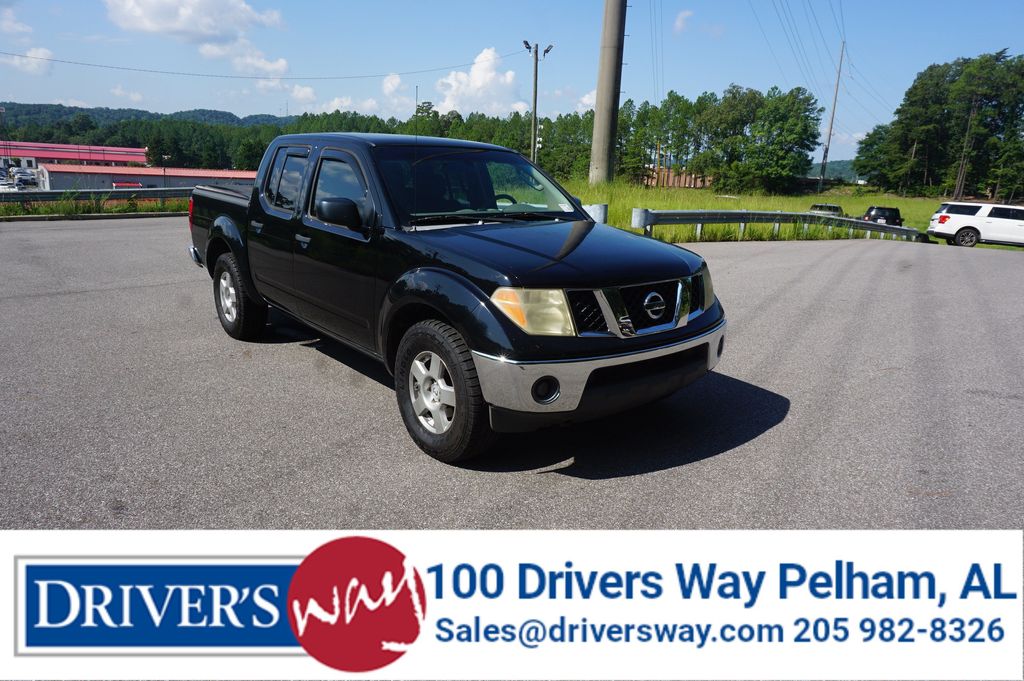 Super Black 2008 Nissan Frontier Pickup Truck 4X2 5-Speed Automatic Overdrive