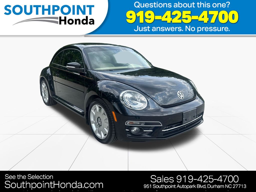 Deep Black Pearl Metallic 2018 Volkswagen Beetle Hatchback Front-Wheel Drive 6-Speed Automatic
