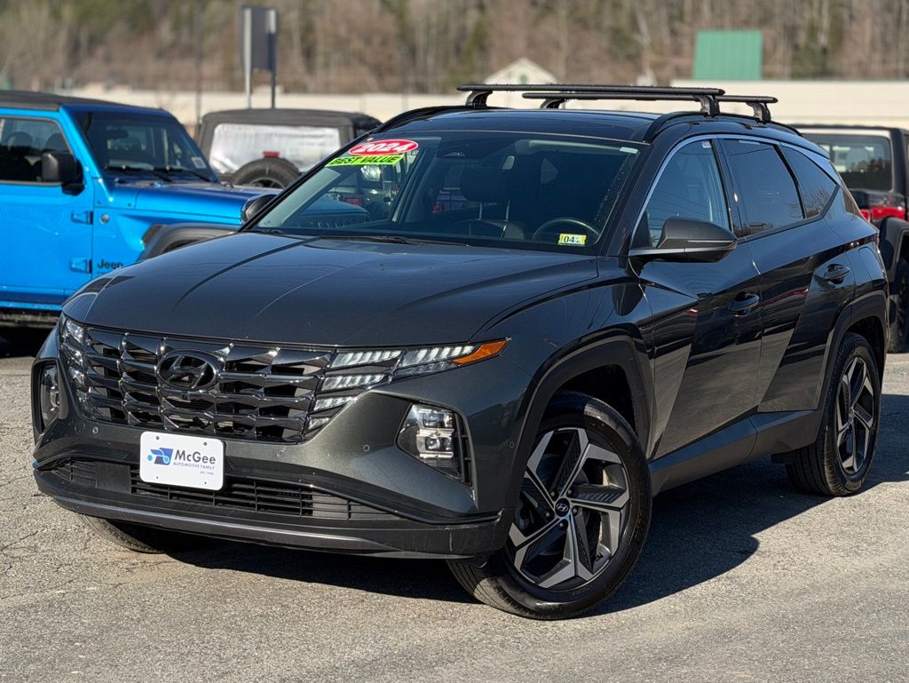 Amazon Gray 2024 Hyundai Tucson Hybrid Plug-In Limited AWD SUV / Crossover All-Wheel Drive 6-Speed Automatic