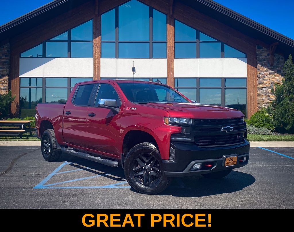 Cajun Red Tintcoat 2019 Chevrolet Silverado 1500 Pickup Truck Four-Wheel Drive 8-Speed Automatic