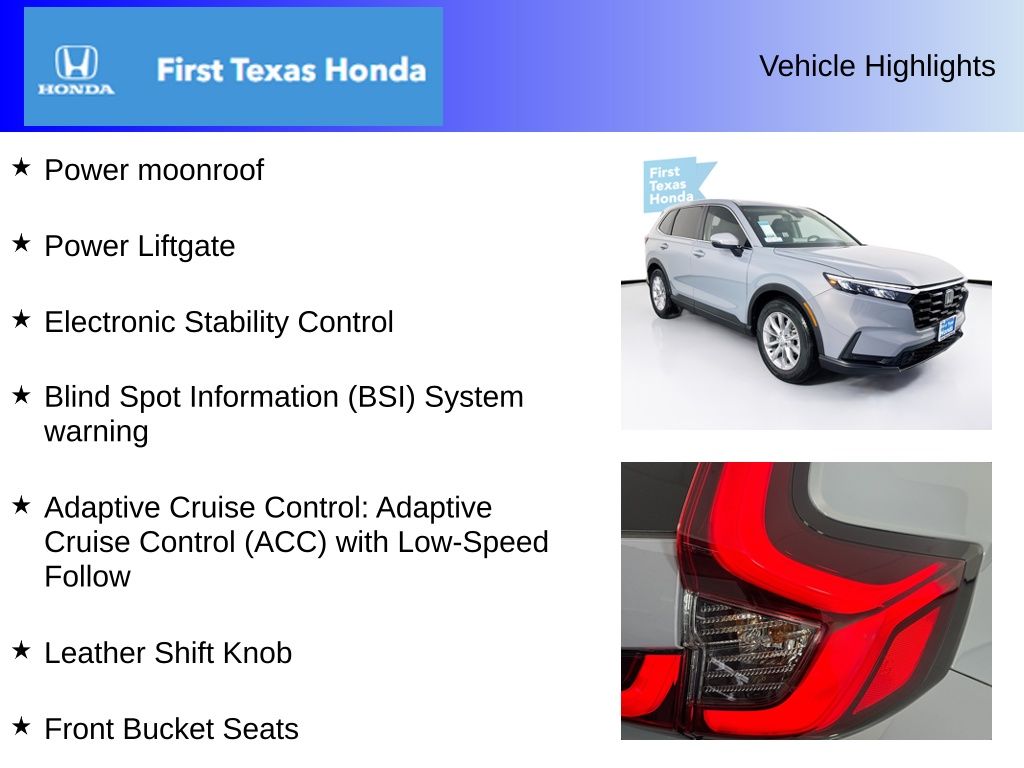 Used Car 2025 Honda Cr-v  Ex-l For Sale Under $35,000 In Austin, Texas