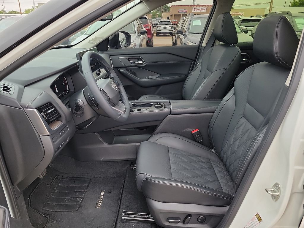 2026 Nissan Rogue Platinum White at Brown Honda