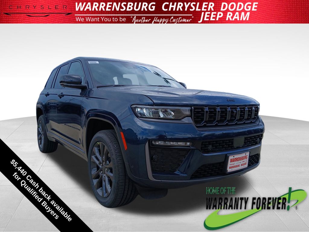 Fathom Blue Pearlcoat 2026 Jeep Grand Cherokee SUV / Crossover Four-Wheel Drive 8-Speed Automatic